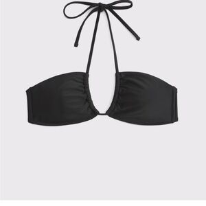 Abercrombie & Fitch Black Halter Bikini Top Large NWT